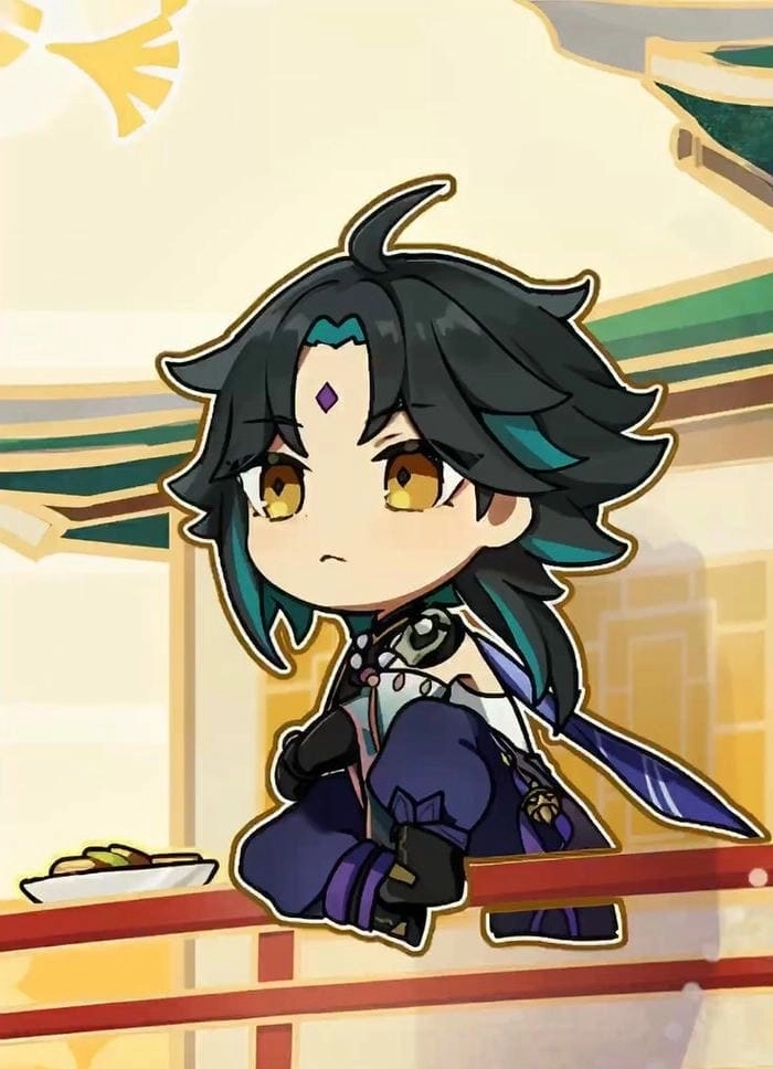 Xiao chibi fanart spreads mystical energy