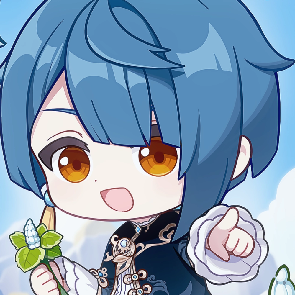 Xingqiu chibi shows tiny scholarly charm