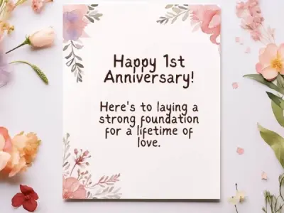 Heartfelt 1st anniversary wishes for your loving partner