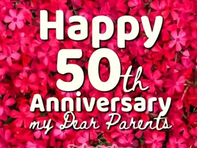 50th anniversary wishes to celebrate love and togetherness