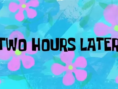The classic 'a few hours later' meme from SpongeBob