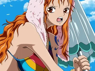 Explore anime nami fan art and iconic scenes today