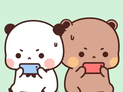 Chibi bear - Funny cartoon style for daily happiness