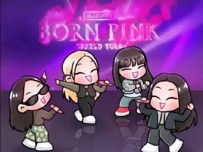 Collect adorable chibi Blackpink stickers for fun use