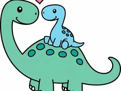 Chibi dinosaur - Cute designs for creative collections