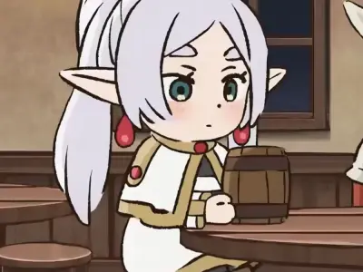 Chibi Frieren - Adorable style with the fantasy charm