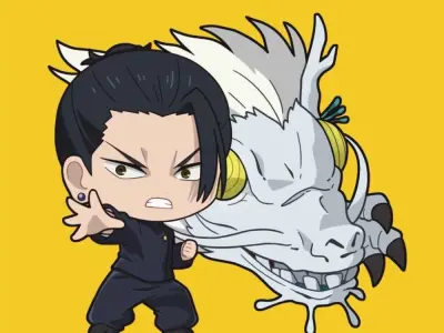 Chibi Geto - Iconic anime chibi form full of playful art