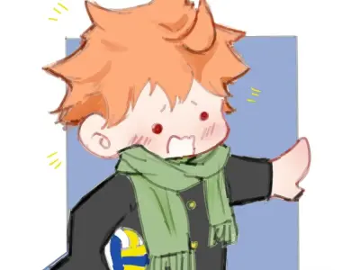 Chibi Hinata Shoyo - Small yet powerful Haikyuu anime icon