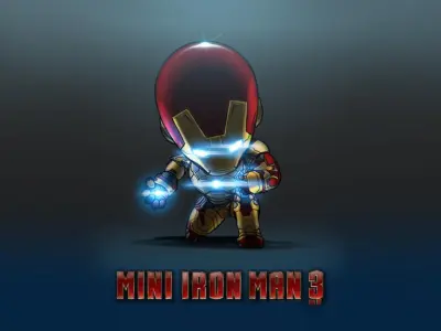 Unique fan art collection featuring chibi Iron Man style