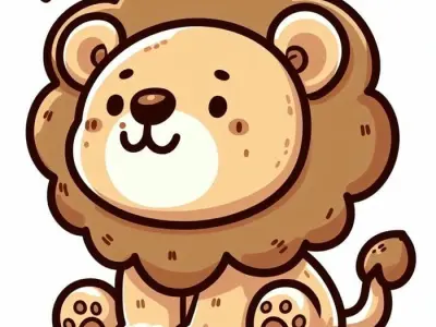 Chibi lion - Cute drawings for anime and art lovers