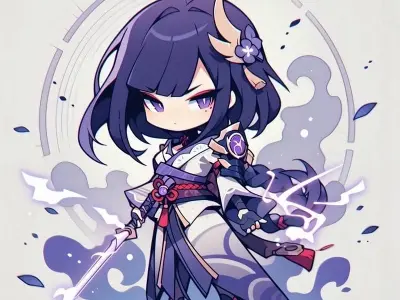 Trending chibi Raiden Shogun artworks loved by gamers