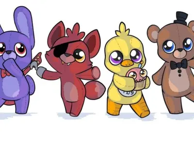 Explore the cutest world of Fnaf chibi with fan art