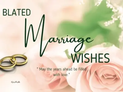 Heartfelt marriage wishes for friends and family today