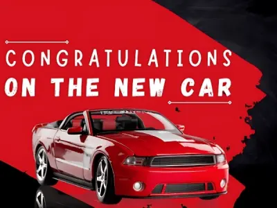 Heartfelt new car wishes to make their day special today