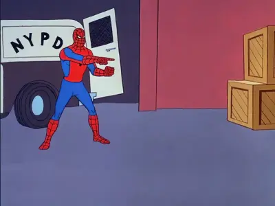 A gallery of the most iconic pointing meme formats