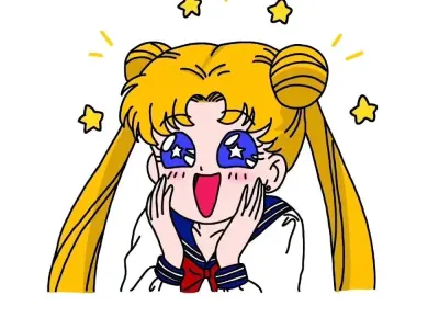 Collectible Sailor Moon chibi images for fun today