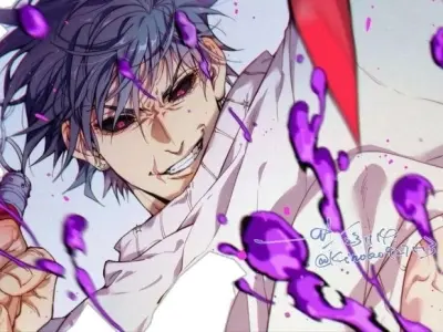 Stunning image Toji Fushiguro showcasing epic battle poses